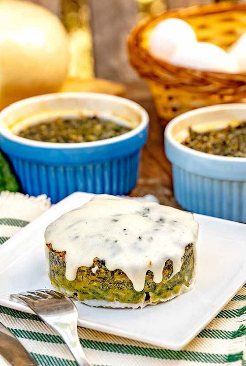 Sformato di spinaci con crema di pecorino | Fattoria La Vialla